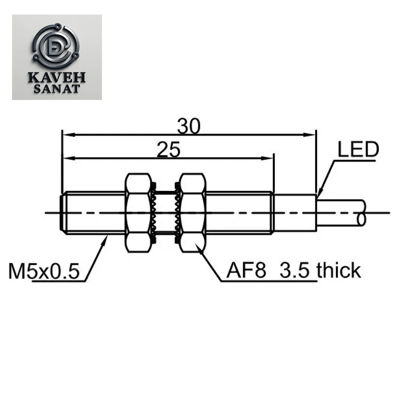 سنسور القایی LANBAO LR05AF15DPOY مشخصات سنسور القایی لنبائو LANBAO LR05AF15DPOY