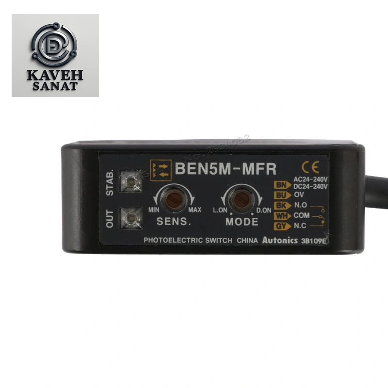 سنسور نوری آتونیکس AUTONICS BEN5M-MFR ویژگی های سنسور نوری مدل AUTONICS BEN5M-MFR