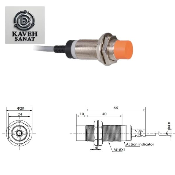 مشخصات و ویژگی های سنسور القایی CNTD CJY18E-08NC